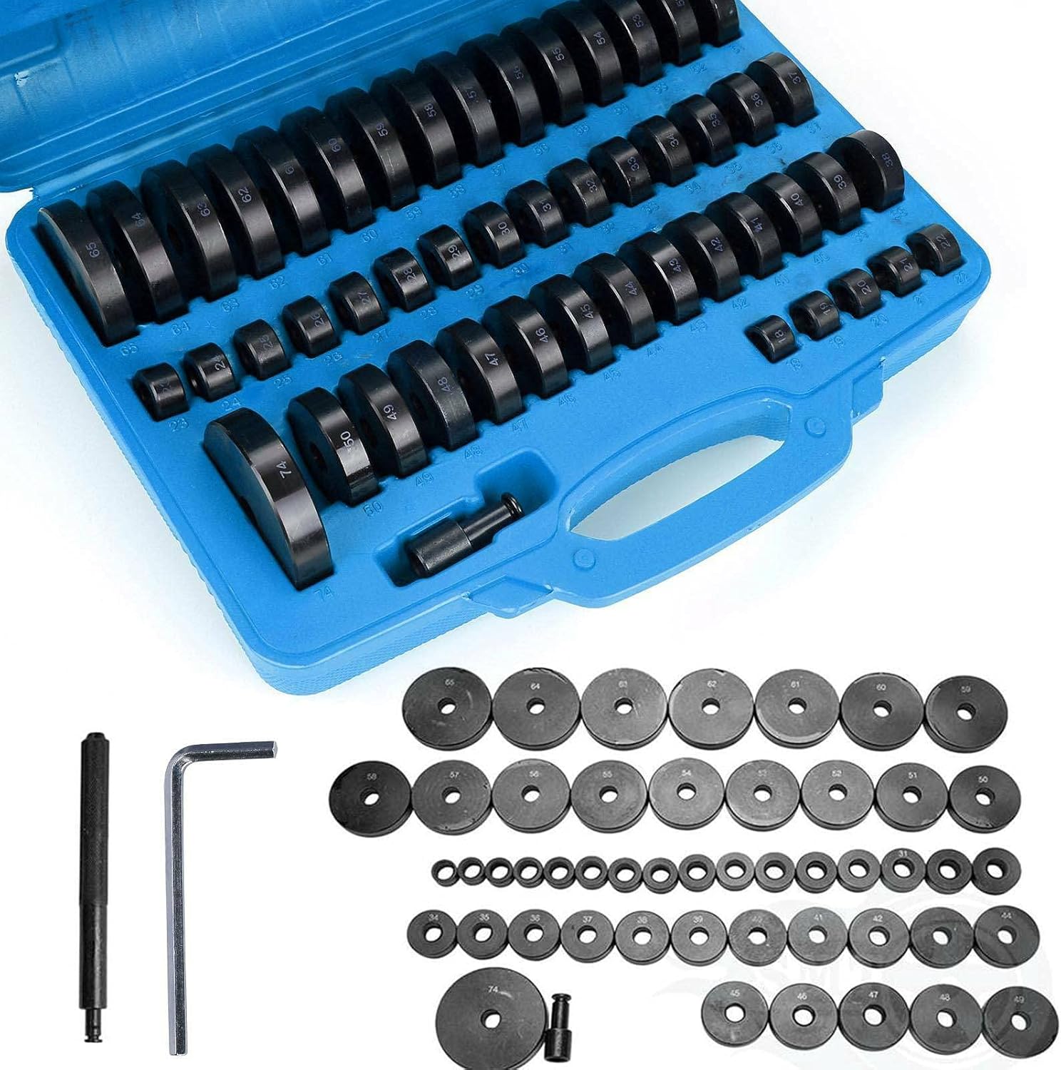 Xpork 51pcs Bearing Press Kit Bearing Puller Wheel Bearing Puller Car