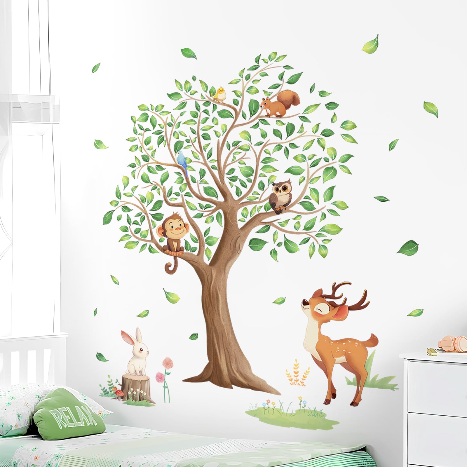 Adesivi Murali Animali Del Bosco - Decorazione Per Camerette Bambini - Foto 14