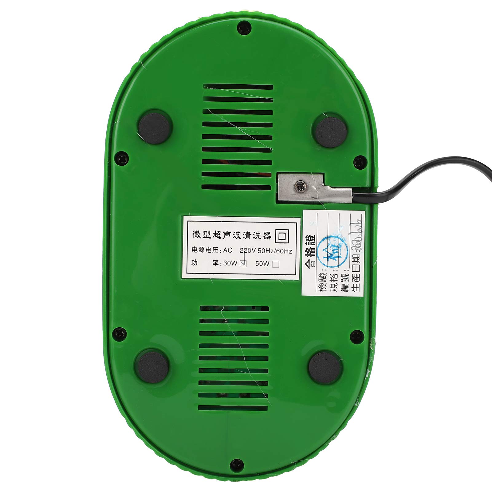 Detergente ad ultrasuoni, 30W 304 in Acciaio Inossidabile Lavatrice ad ultrasuoni ad Alta Potenza per Gioielli Orologi detergente 0.4L BK-3A AC(EU Plug)