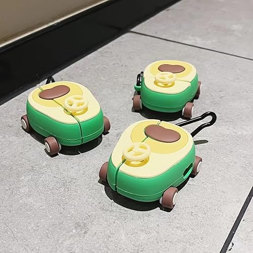 Miniatura 6 de Bonita funda para AirPods Pro de 21 generación (202320222019) con llavero, diseño de radio de dibujos animados en 3D, funda de carga de silicona