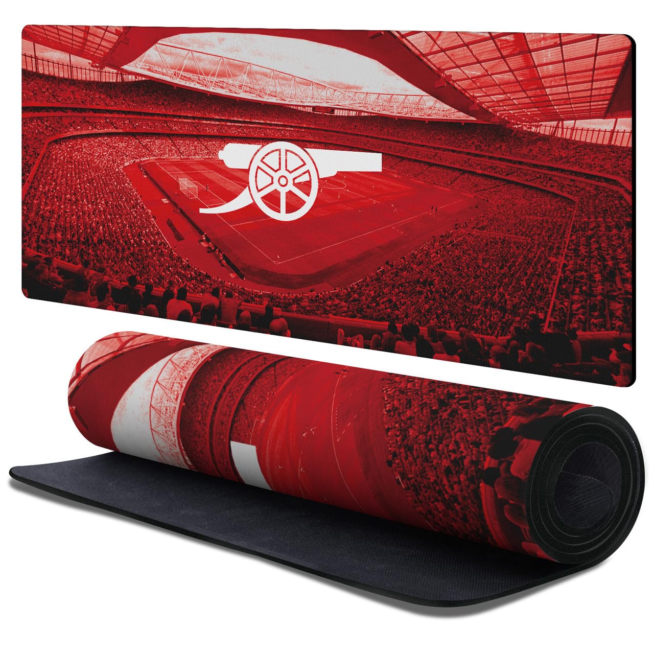 Head Case Designs Officially Licensed Arsenal FC Stadium Crest Logo & Patterns 37.4 x 15.75 x 0.16 inches (900 x 400 mm) - XL Gaming Office Desk PC Keyboard Mouse Mat Pad