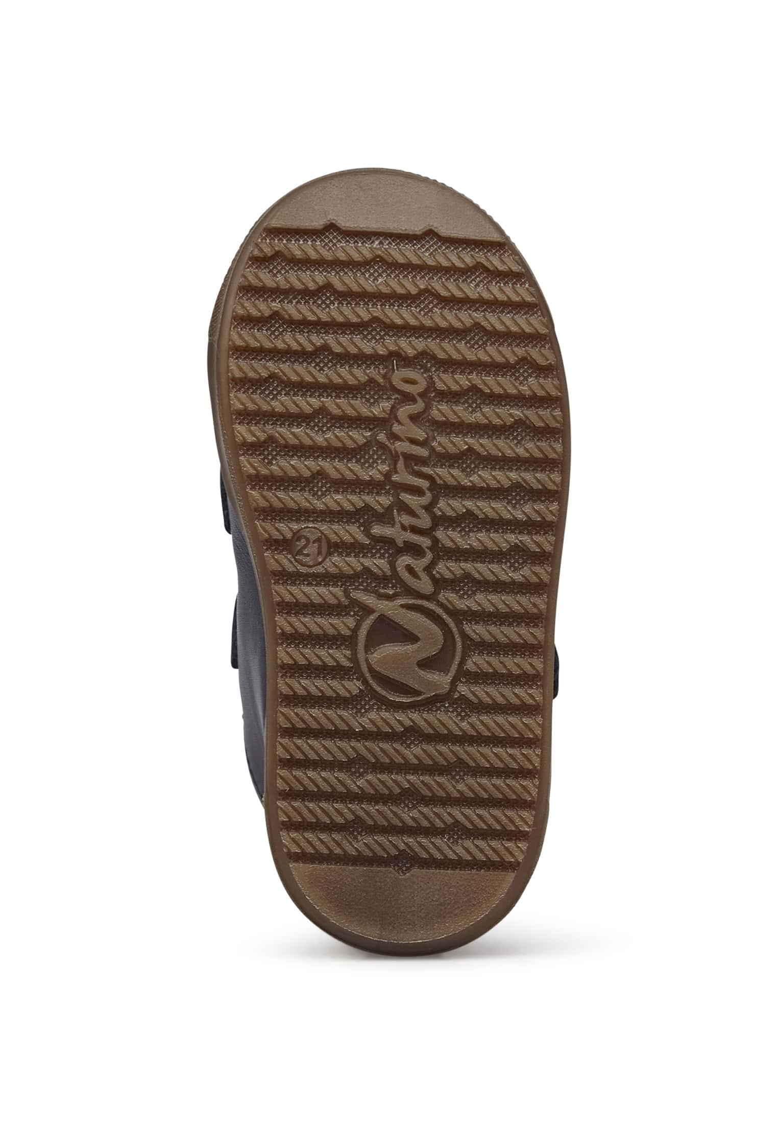 Naturino Scarponcini in Pelle con Fodera in Eco Shearling