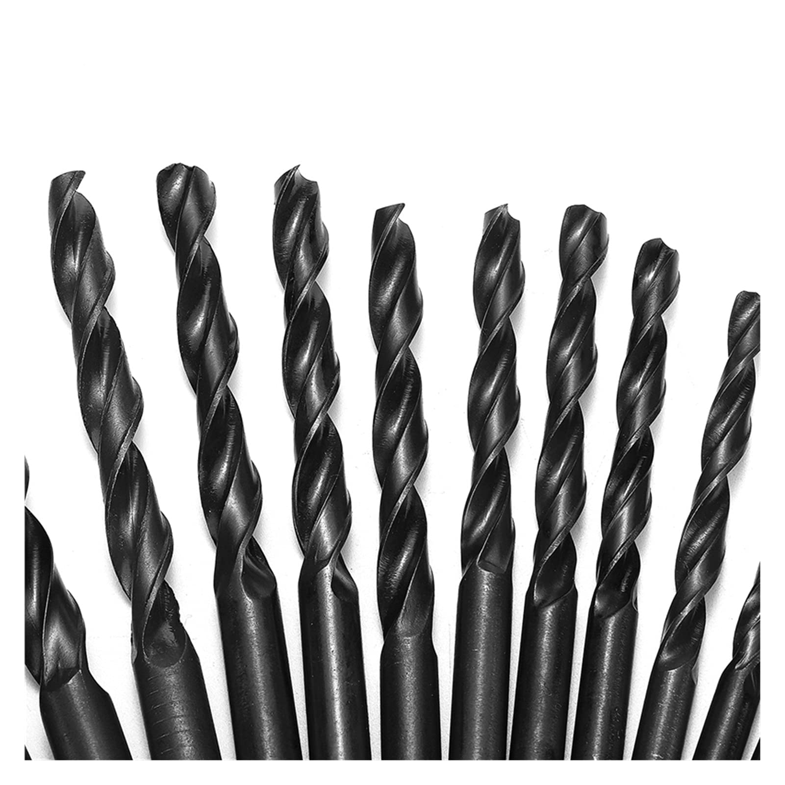 19/25 sztuk/zestaw 1-13mm HSS 118 stopni Crack Point wiertło kręte, z metalowym pudełkiem do przechowywania, do wiercenia w stali i żeliwie (kolor: 25 sztuk) (19 sztuk)