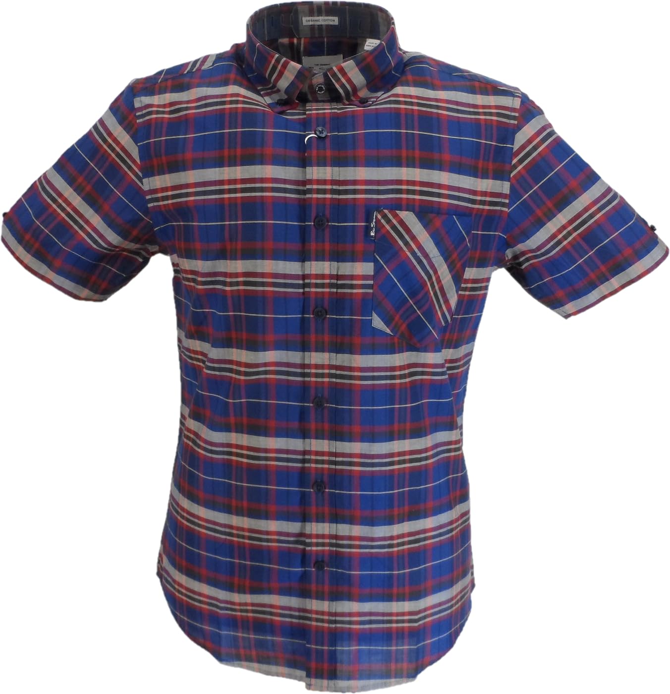 Ben Sherman Men's Royal Blue Checked Shirts (Uk, Alpha, 3XL, Regular, Regular, )