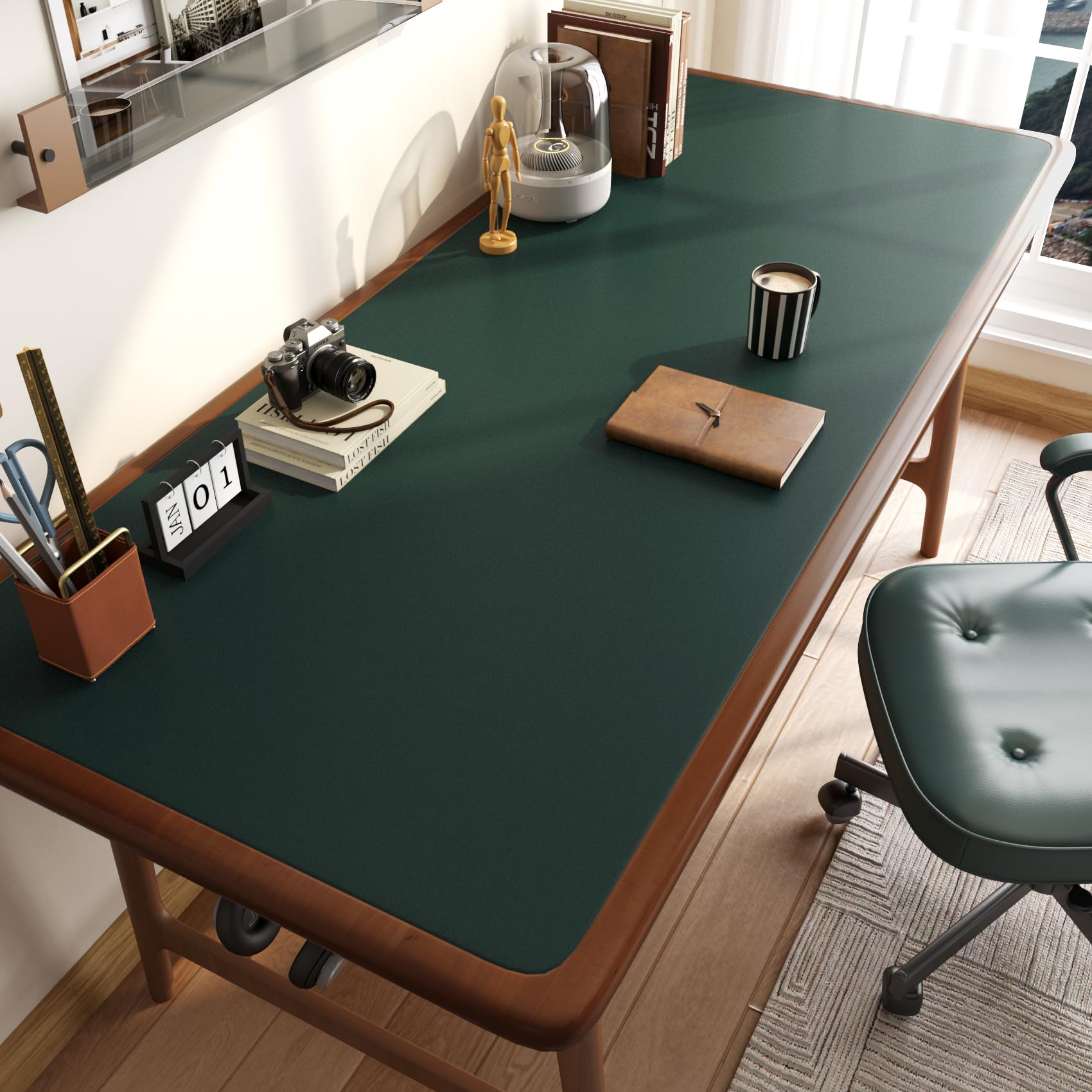 ReWallpaper Peel and Stick Wallpaper Green Sticky Back Plastic Roll Dark Green 40cm×7m Bedroom Wallpaper for Adults Teenagers Green Vinyl Film for Furniture Stickers Shelves Cabinets Desks