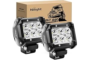 Nilight Led Pods 2Pcs 18W 1260LM Spot Led Off Road Lights for Trucks Pickup