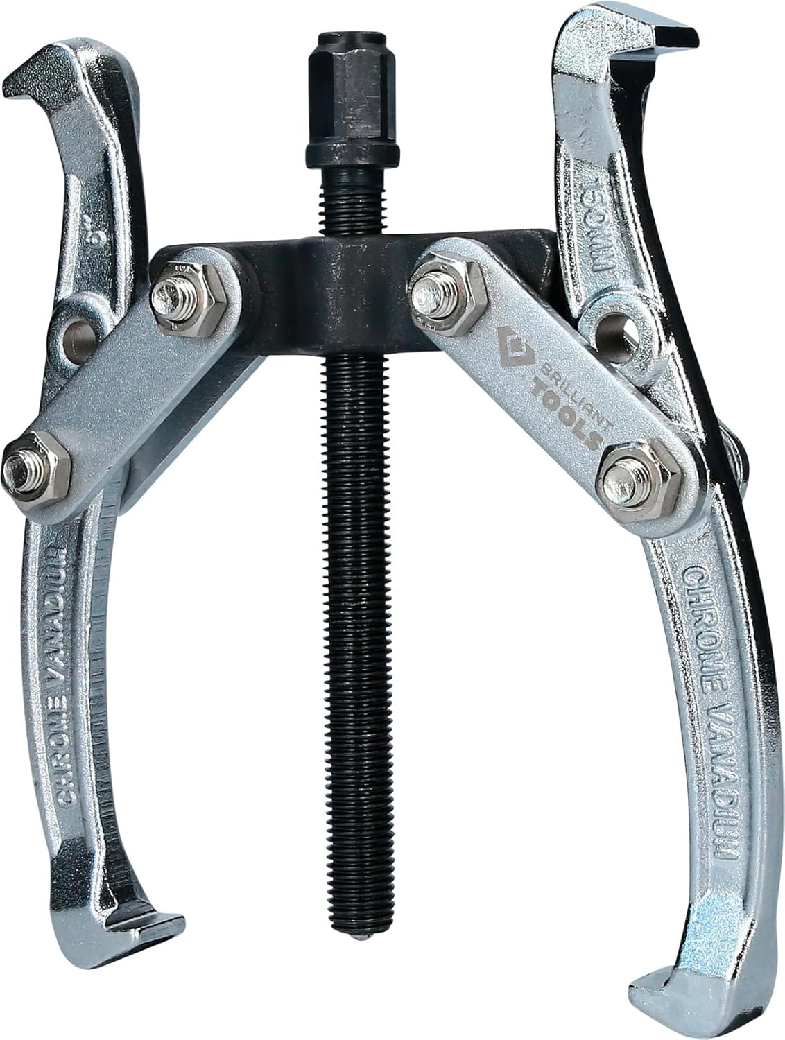 BRILLIANT TOOLS BT631023 Universal 2-Arm Puller, 6 Inch [Powered by KS Tools]