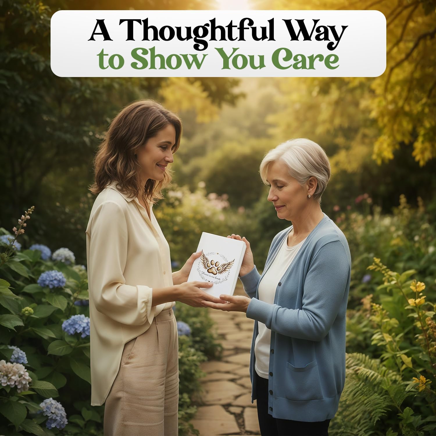 Memorial Sympathy Gift Box for Dog Loss - Pet Memorial Clear Crystal Ball Grief Suncatcher for Loved One, Thoughtful Dogs Remembrance, Rainbow Maker, Hanging Ball Prisms Gifts (Pet Suncatcher) - Image 5