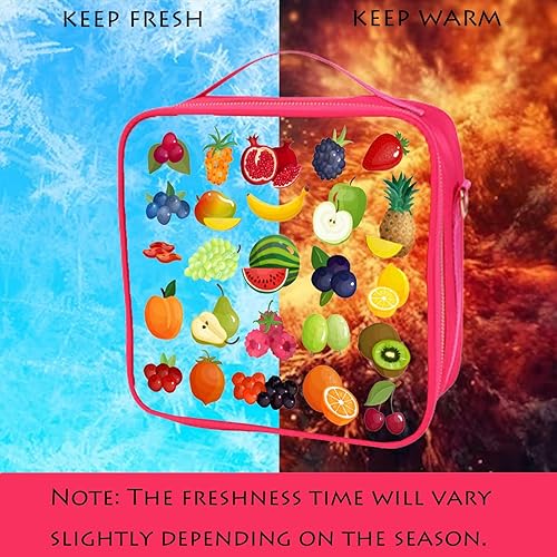 Miniatura 5 de Lonchera personalizada con parches de letras coloridas aisladas, con purpurina, letras universitarias reutilizables para niños (rosa rosa)