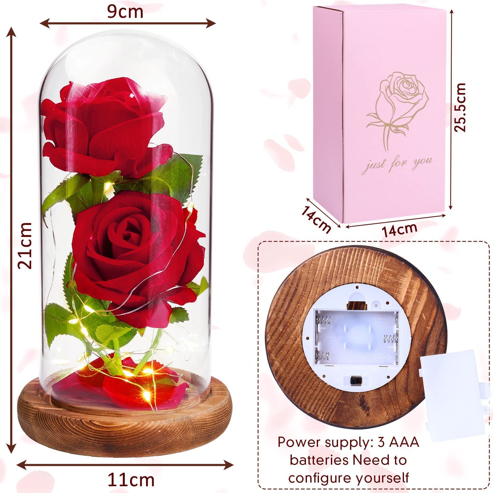 Rosa Eterna Rosa, Rosa della Bella e la Bestia, Forever Rose