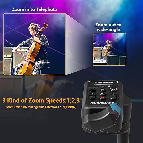 Miniatura 5 de Videocámara inalámbrica Lanc Control remoto con cable Jack de 0.098 in, IRIS, enfoque, grabación de video y Zoom Commander con Lanc o terminal