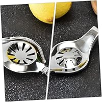 Vista 7 de Zerodeko Exprimidor de limón Exprimidor de limón Exprimidor manual de frutas Exprimidor de cítricos Exprimidor de frutas de acero inoxidable
