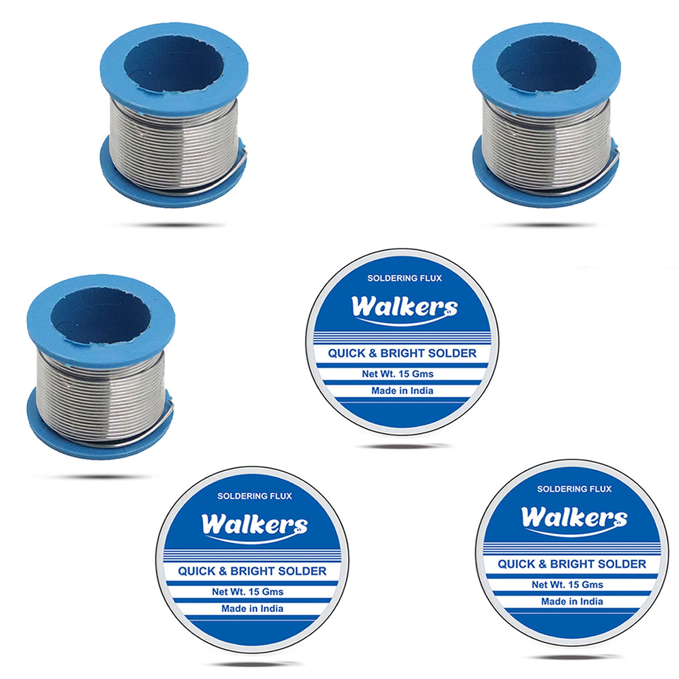 Walkers WKCB60M1 Tin-Lead Alloy Soldering Wire (Quick Melt and Rapid Solidification with Good Tensile Strength) with Soldering Flux Paste