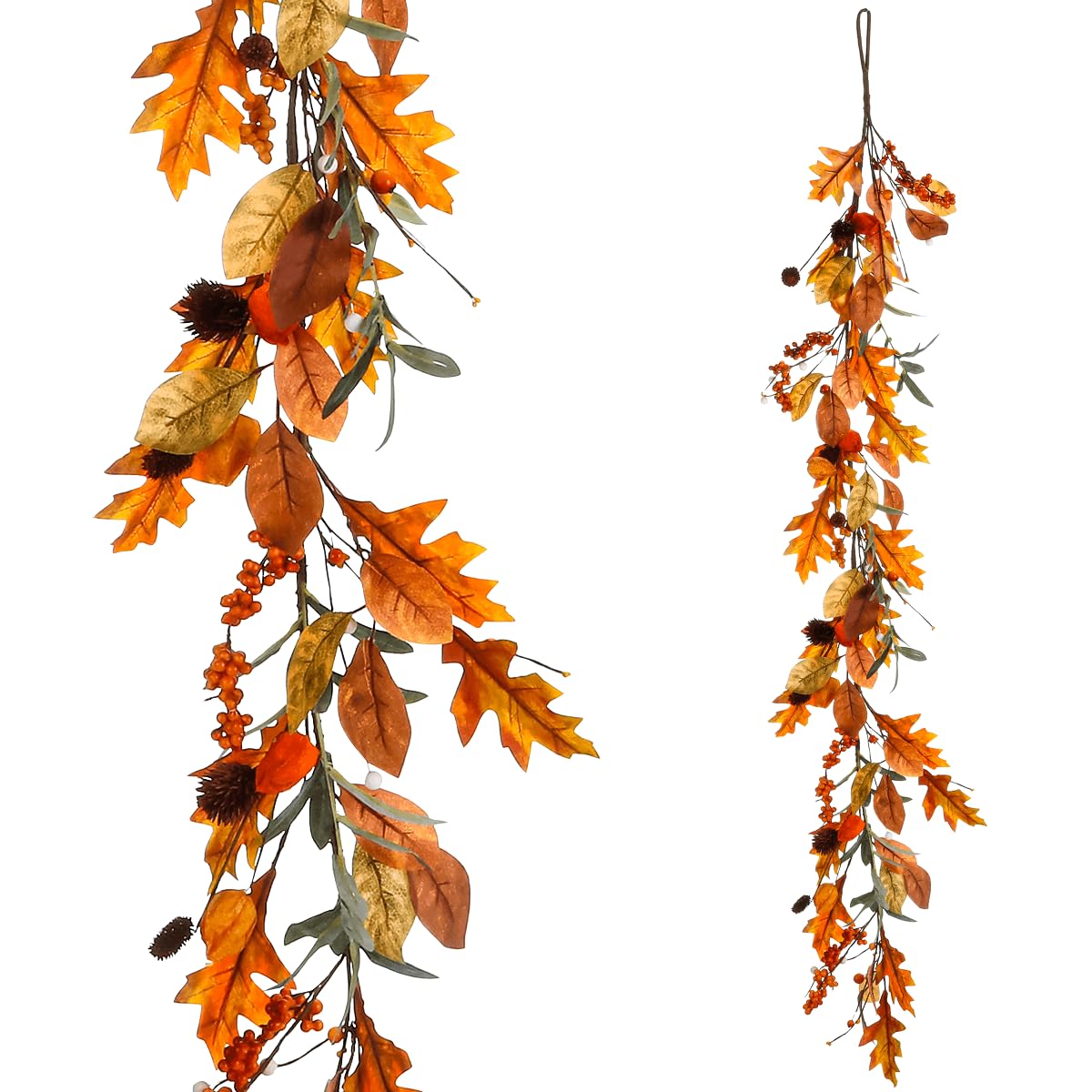 Herbstliche künstliche Beeren-, Mistel-Deko-Ranke 15 x 145 cm Herbstdeko Tischdeko Dekoration