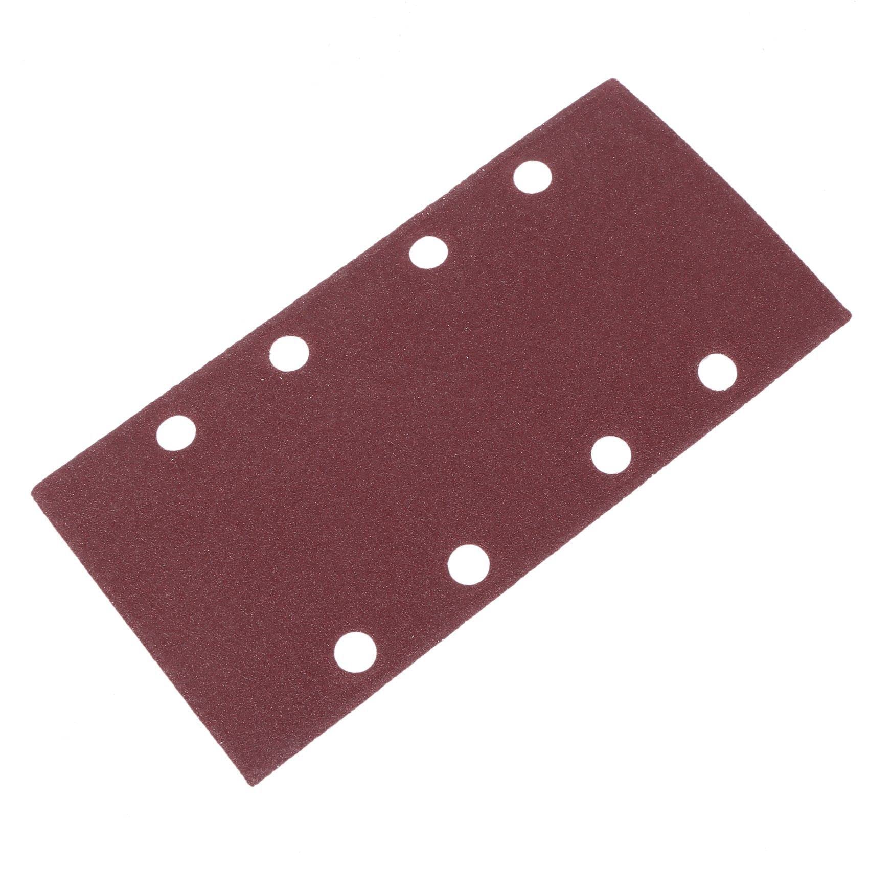 150 Pezzi Levigatrici,Carta Abrasiva Gancio e Passante Foglio Sabbia 93X186mm Perforato 8 Fori Granulosita' 40/60/80/120 Montatura Fogli Levigatrice Orbitale Alluminio Grano Ossido