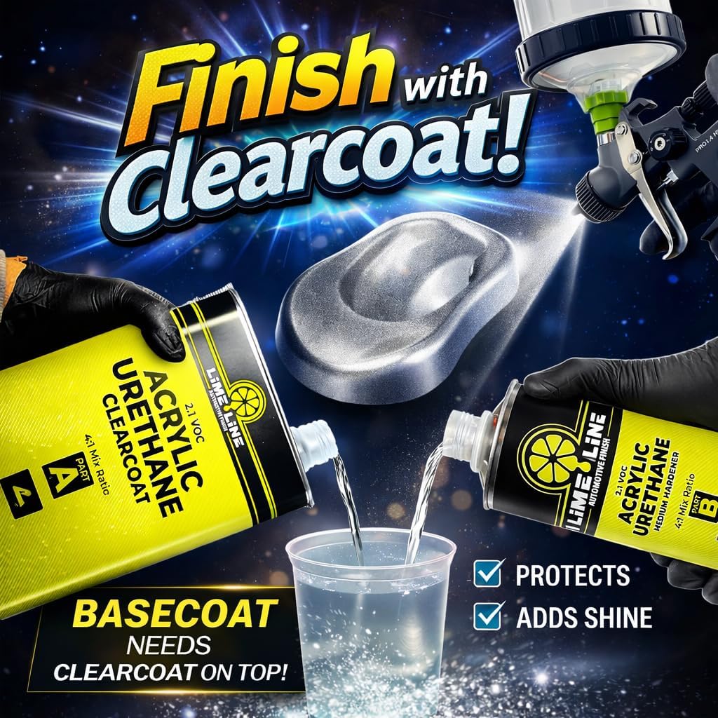 LiME LiNE Automotive Basecoat Paint (1 Pint) (Black)
