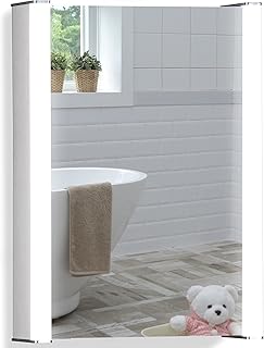Neue Design Mood LED Illuminated Bathroom Mirror Cabinet With Shaver Socket, Anti-Fog Demister, Lights Sensor & More, Cert...