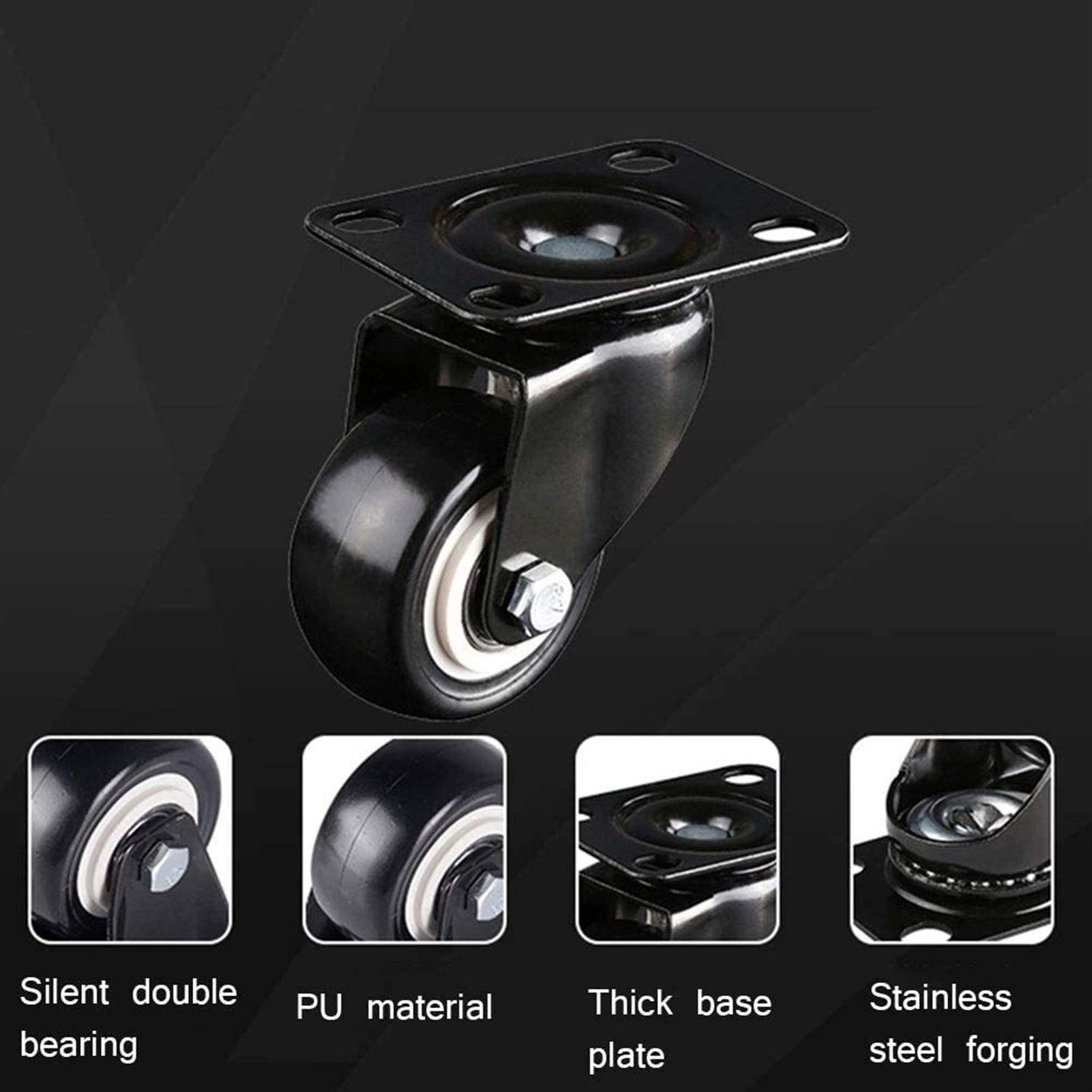 RUOTA GOMMATA CON PIASTRA GIREVOLE - Centro Edile Angella S.r.l - Foto 3