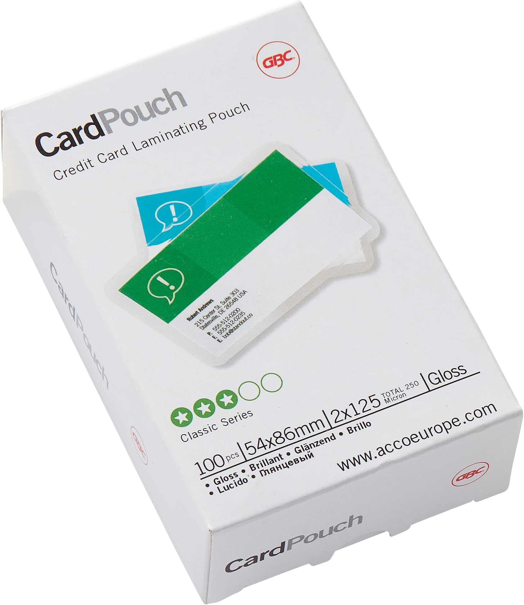 Leitz iLAM 60 x 90 mm 125 Micron Business Card Laminating Pouch (Pack