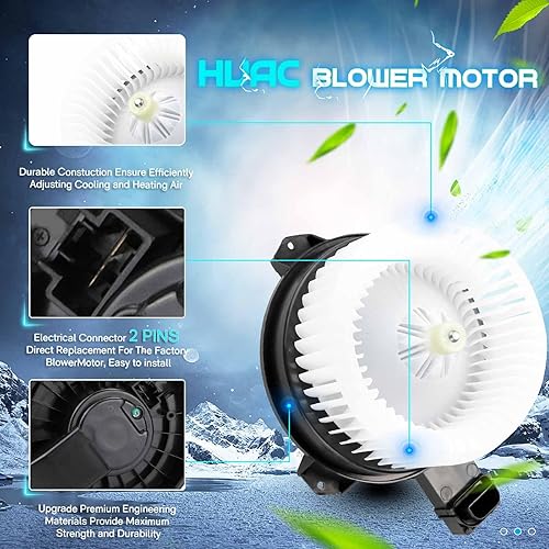 Miniatura 5 de Ventilador de motor de ventilador de calentador HVAC 79310-T0A-A01 para Honda Civic 2013-2015Honda CR-V 2012-2016Honda Accord 2013-2017Acura RDX