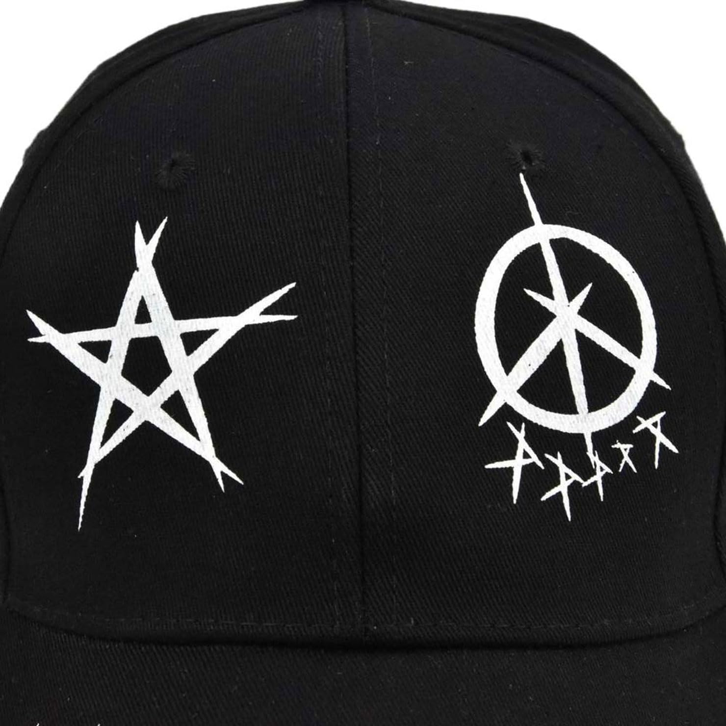 Unisex Black Graffiti Baseball Cap, Fashion Graphic and Cool Hip Hop Style Snapback Hat, Punk Rock and Stylish Streetwear Hat for Men & Women Adjustable Cap - Image 5