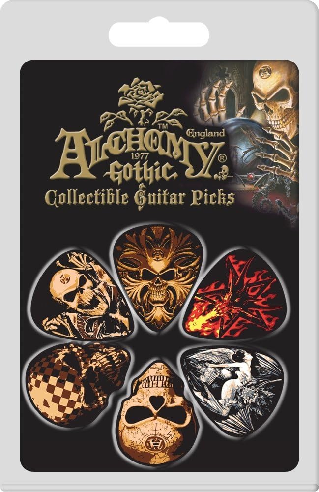 Hot Picks Alchemy Gothic Collectible Static Picture Guitar Picks Set #1