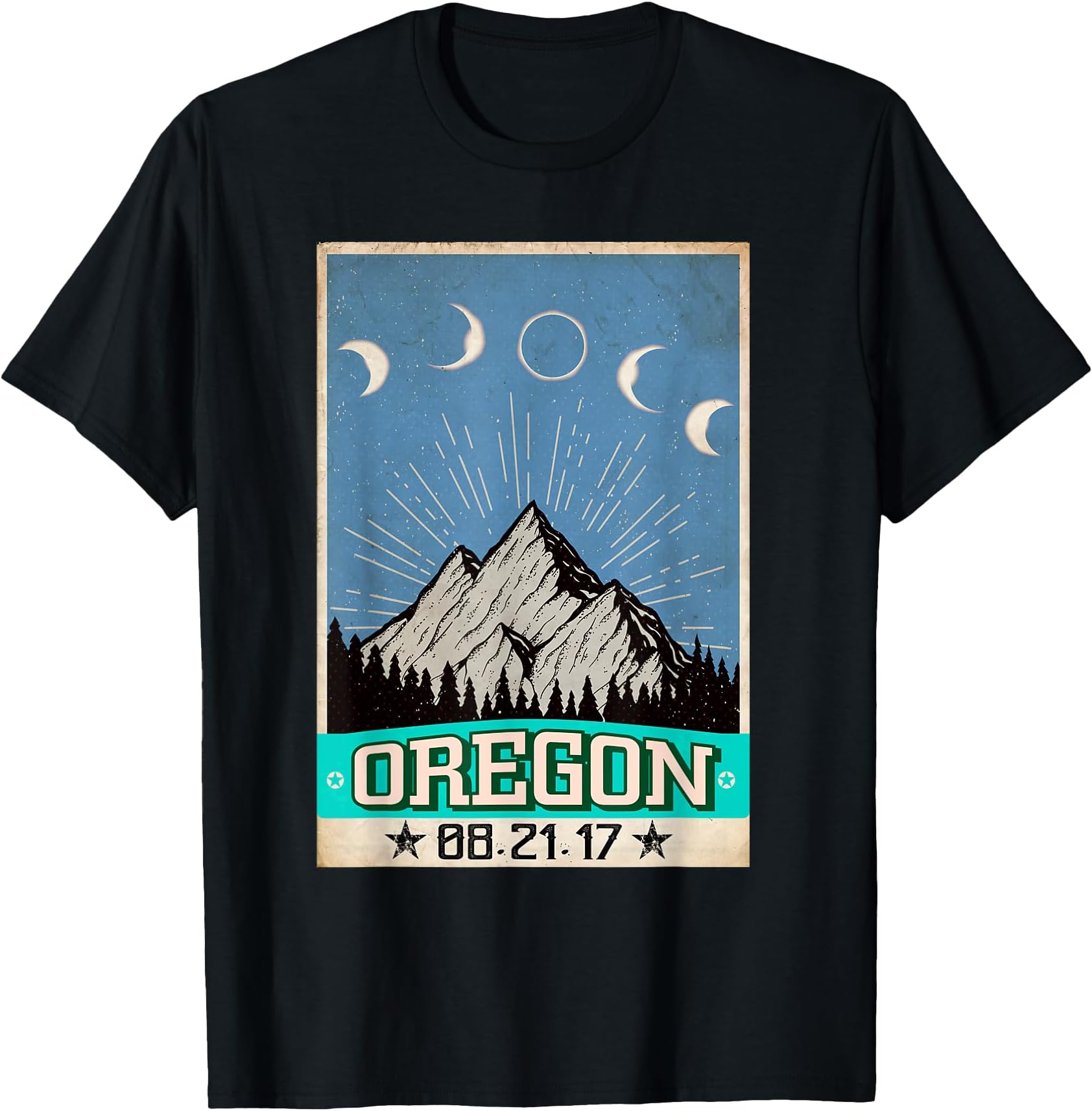 Oregon Solar Eclipse Souvenir Gift 08/21/2017 TeesOregon Solar Eclipse T-Shirt Souvenir Gift 08/21/2017 Tees T-Shirt
