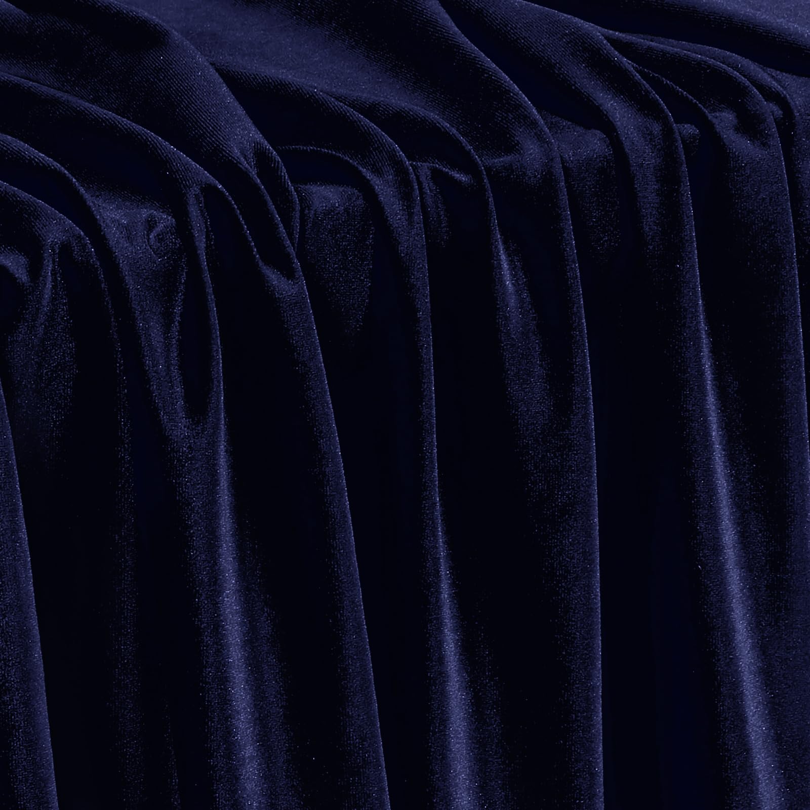 KKJIAF Navy Blue Stretch Velvet Fabric