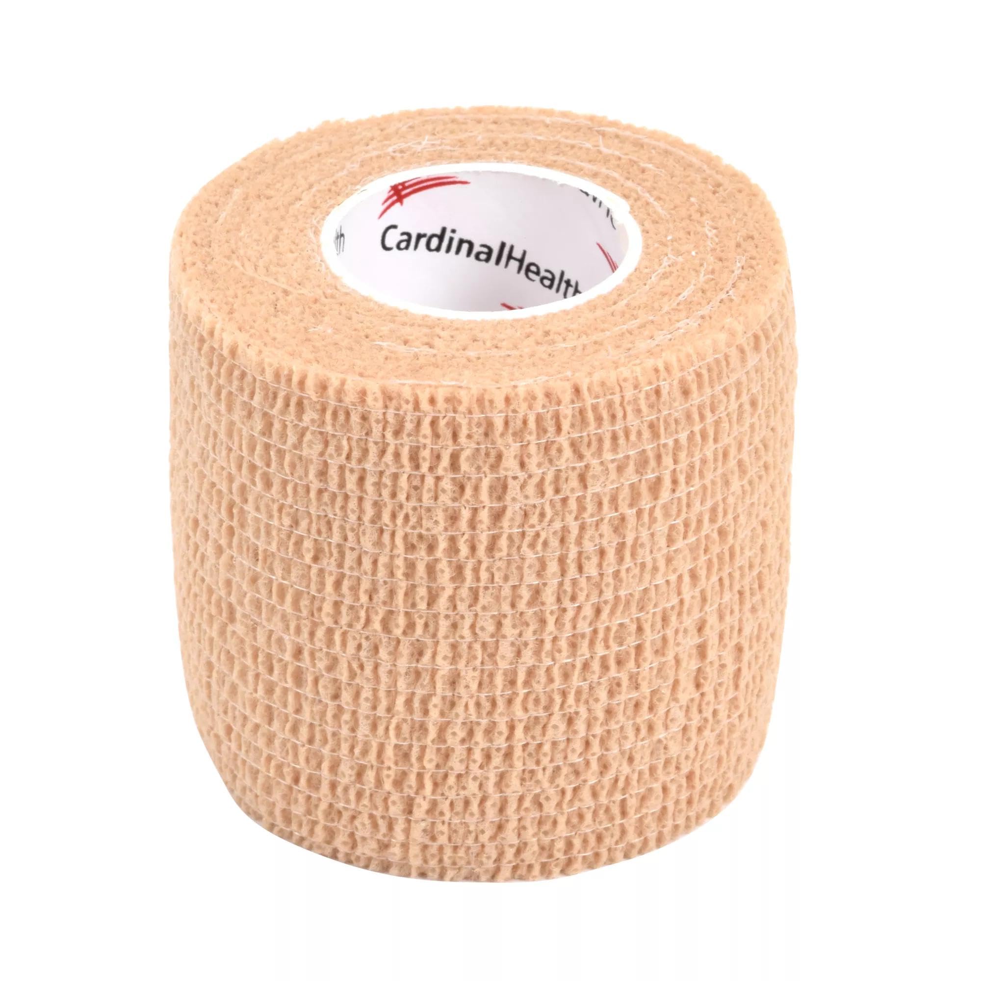 Cardinal Health™ Self Adherent Cohesive Bandage, Tan, Non-Sterile, 1.5IN x 5YD, Case of 96