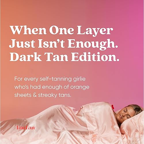 Miniatura 2 de Tan Fan Saco de dormir autobronceador para bronceador oscuro (rosa)  Mantén las sábanas limpias de manchas de bronceado oscuro  100% poliéster
