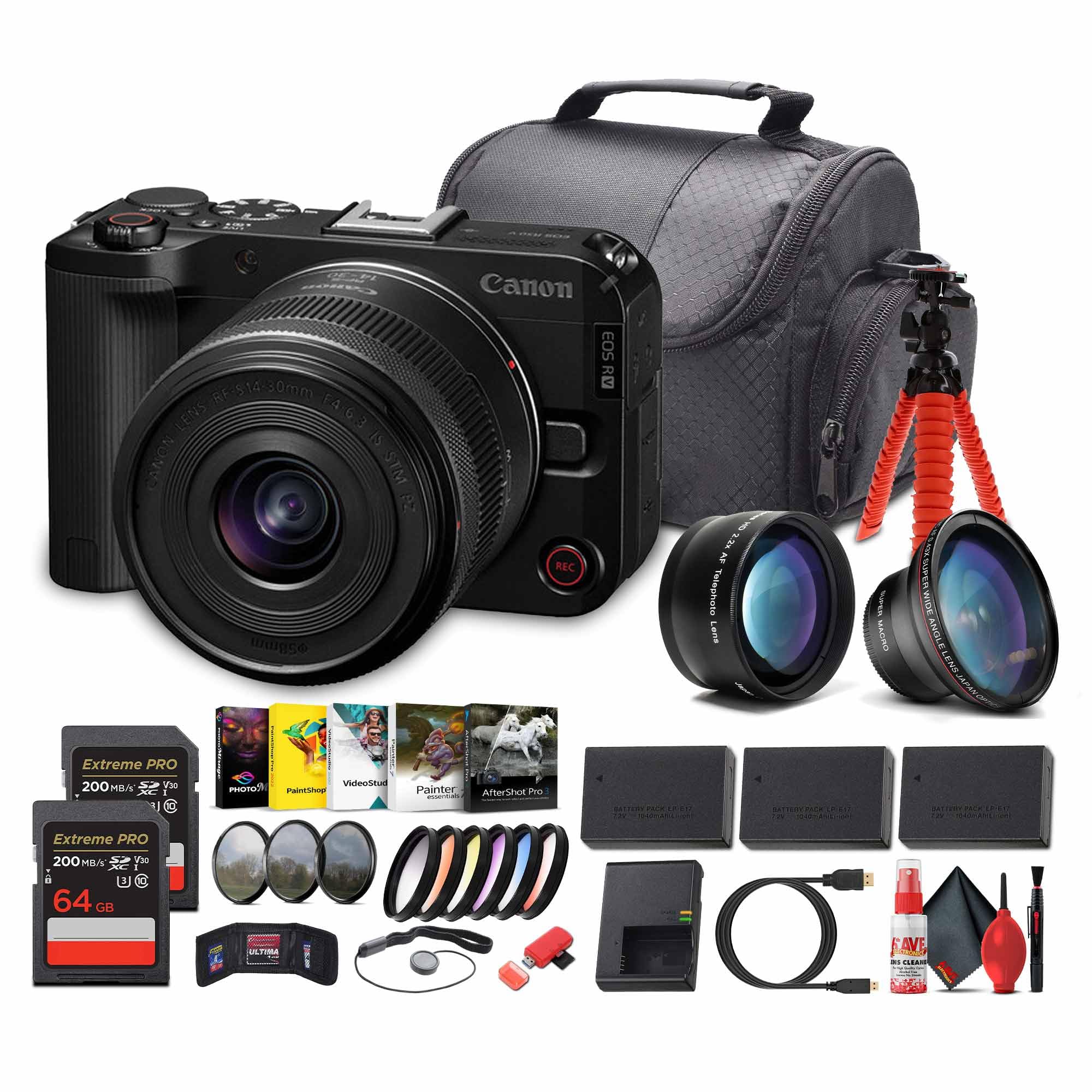 Amazon.com: Canon EOS R50 V Camera + 14–30mm Power Zoom Lens