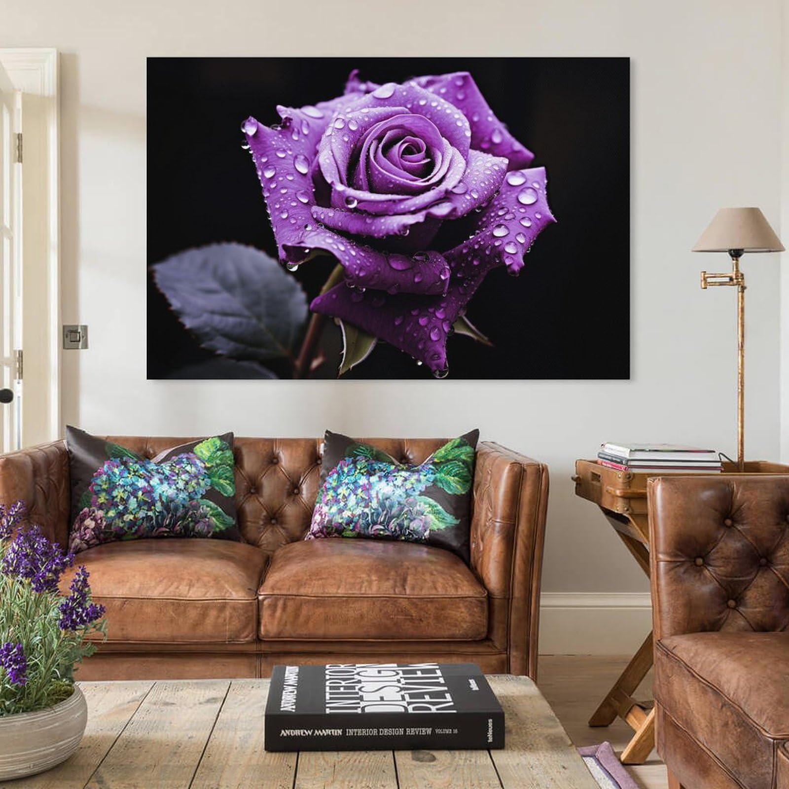 Stampe su tela quadri con fiori decorazioni moderne per le pareti