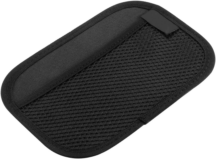 Vvciic Car Storage Bag Pocket Leather Net Bag Mesh Storage Car Organizer Auto Interior Accessories (7.9 * 5.5")