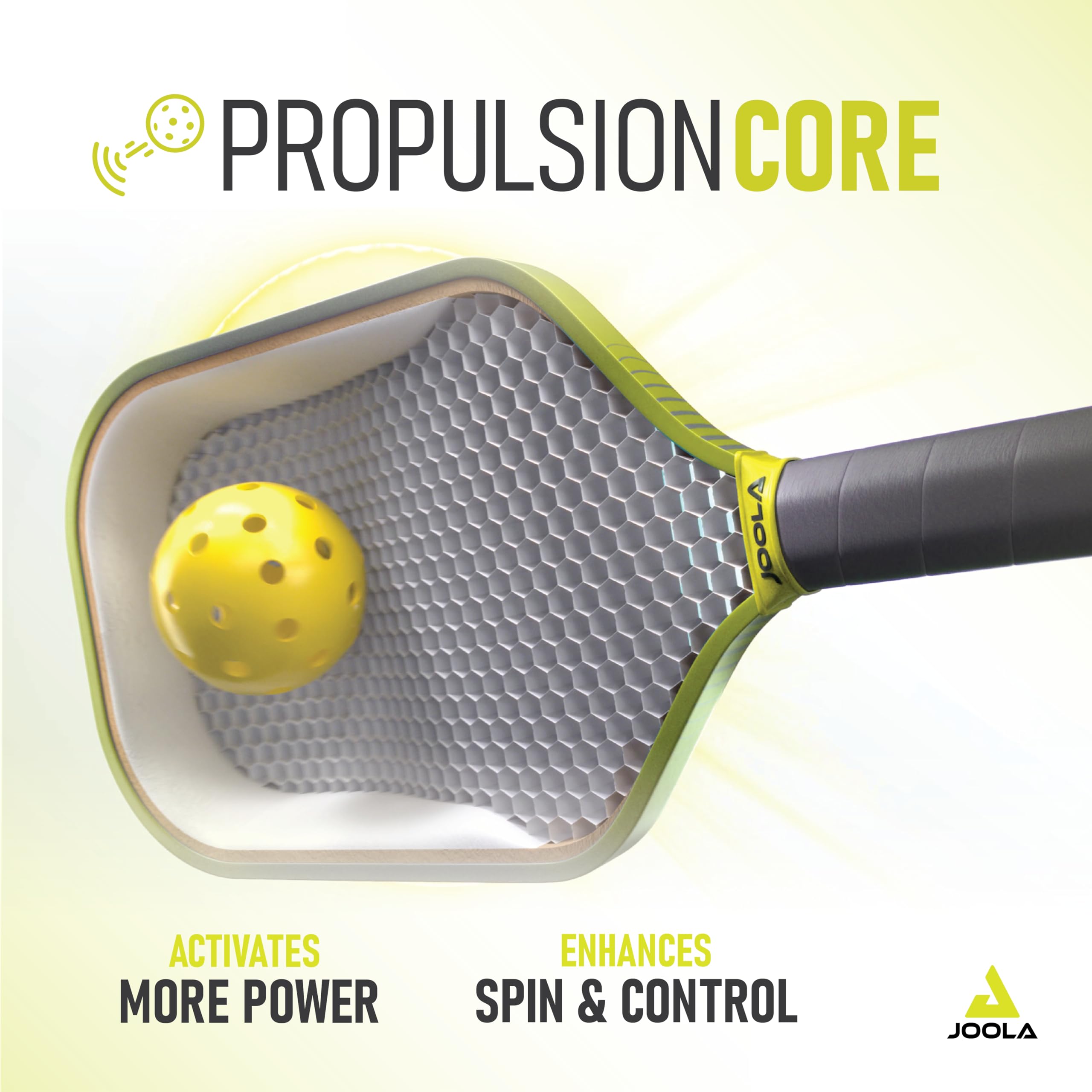 JOOLA Anna Bright Scorpeus 3 Raie de pickleball de 14 mm avec 1 poignée de rechange