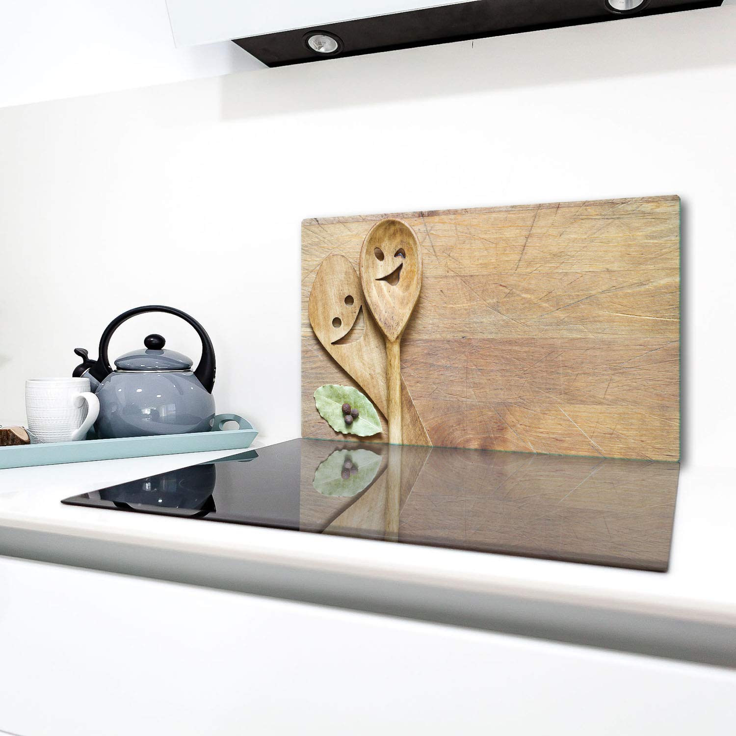 Plaque De Protection En Verre Trempé Pour Plaque De Cuisson - 90x52 Cm, épaisseur 4mm | Anti-éclaboussures, Décoration Cuisine, Facile à Nettoyer