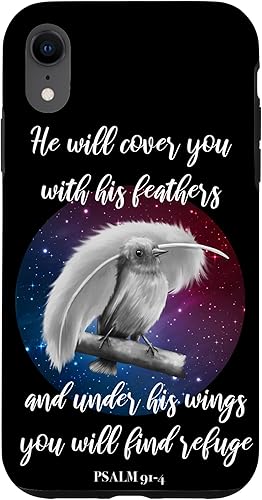 Vista 67 de iPhone 11 Pro He Will Cover You With His Feathers Bible Verse Salmo 91:4
