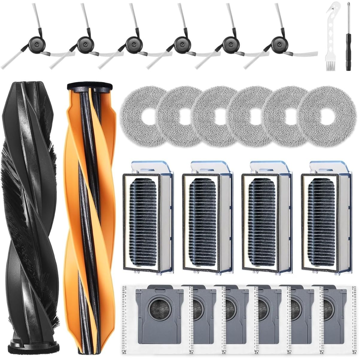Inf Robot Vacuum Cleaner Replacement Parts Kit - Full Maintenance Kit Compatible With Dreame X50 Ultra, L40s Pro Ultra, Matrix10 Ultra, Mova V50 Ultra