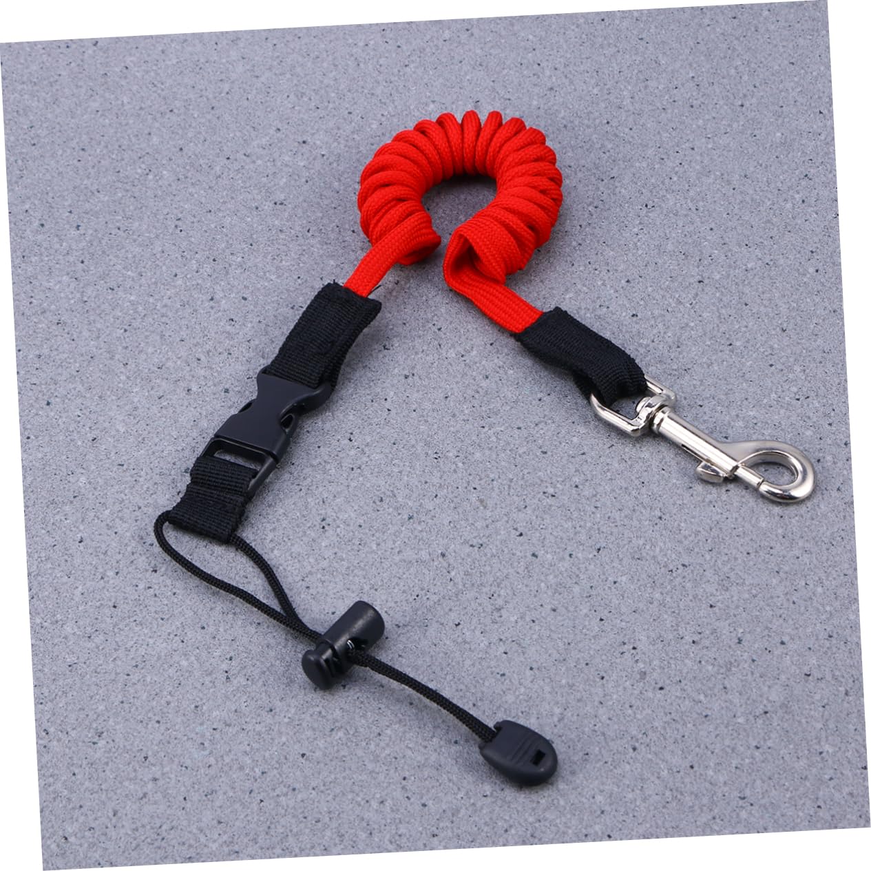 VANZACK Fishing Rod Safety Cord Tether for Kayak 2pcs Paddle Leash Plastic Buckle Extendable to 155cm Ideal for Canoeing