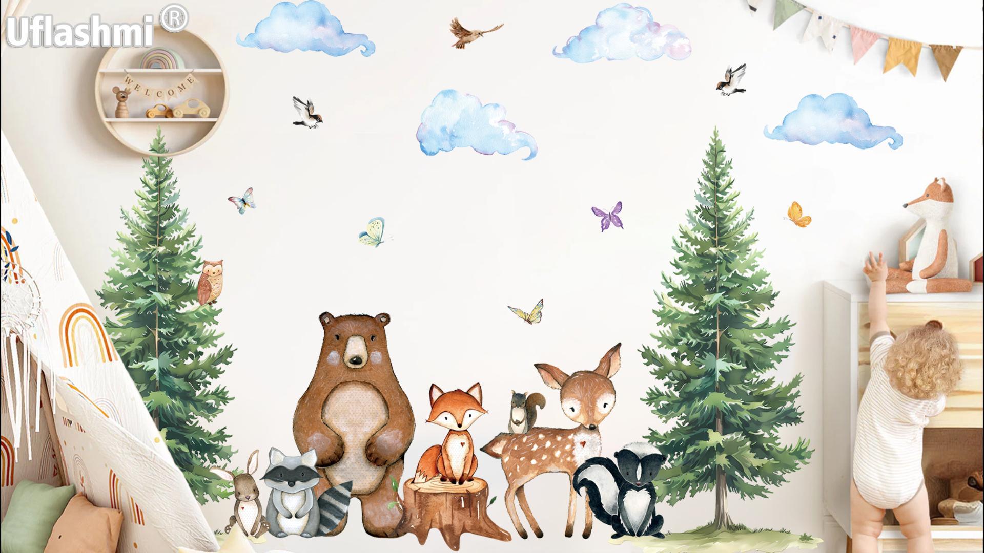 Vinilos Decorativos Uflashmi Woodland para Pared Infantil miniatura 7