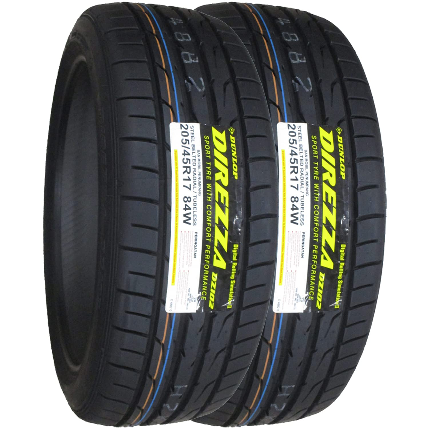 Amazon.co.jp: ダンロップ(DUNLOP) サマータイヤ DIREZZA DZ102 205 