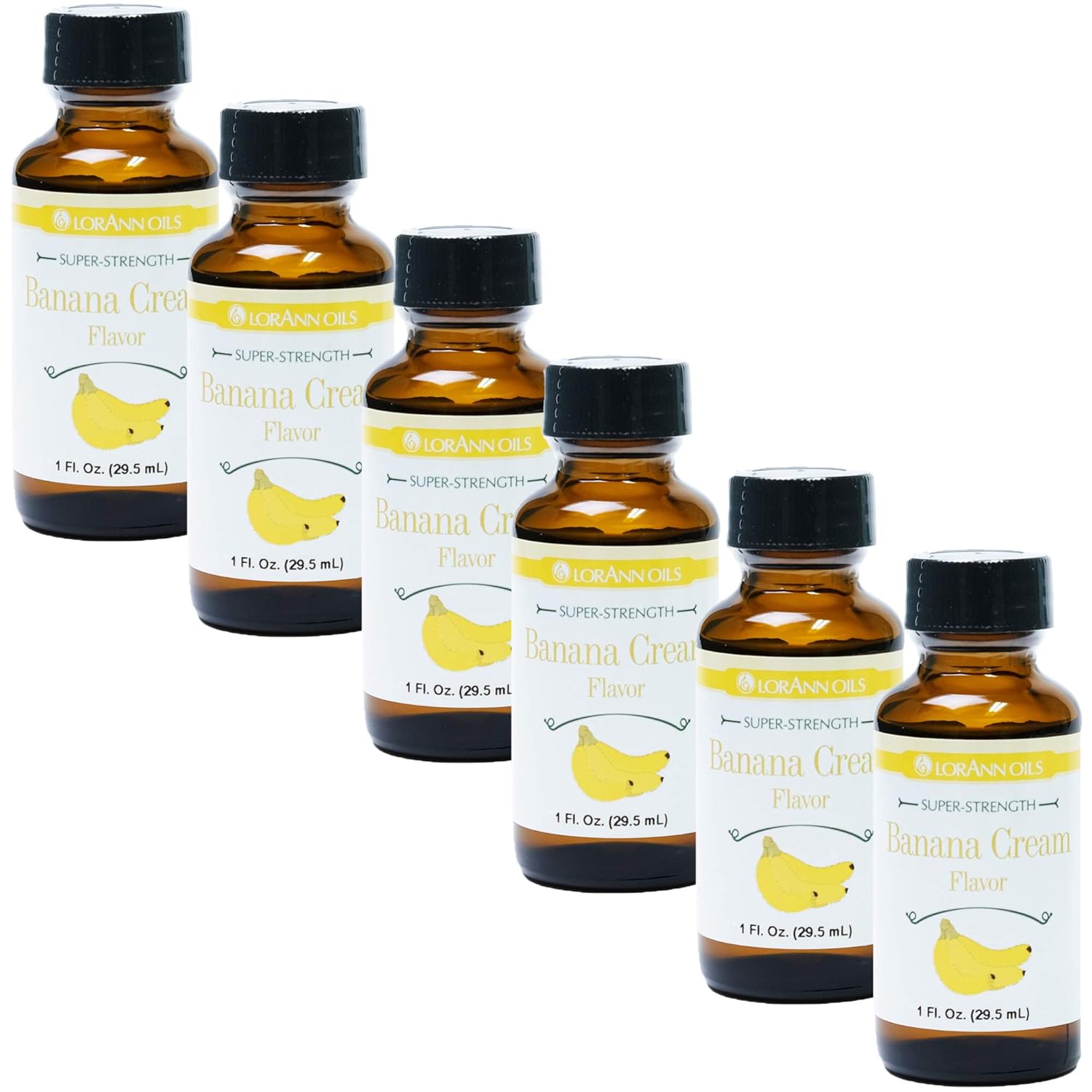 LorAnn Banana Cream SS Flavor, 1 ounce bottle - 6 pack