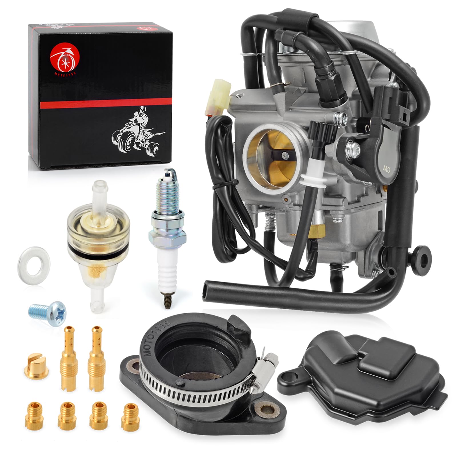 Amazon.com: Carburetor & Intake Manifold Boot For Honda Rancher