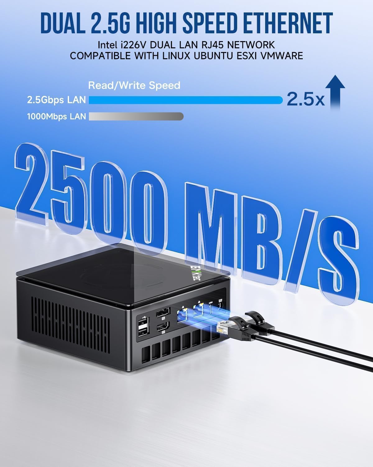 GMKtec Gaming Mini PC K8 Plus AMD Ryzen 7 8845HS(8C/16T, up to 5.1GHz) 32GB DDR5 RAM 1TB SSD, Desktop Computer Dual NIC 2.5G, HDMI 2.1, USB4