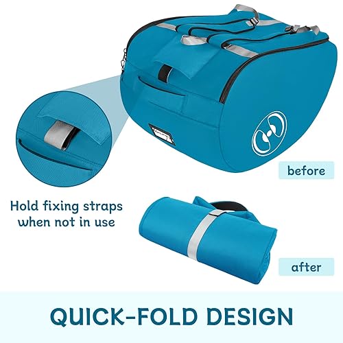 Miniatura 6 de YOREPEK Bolsa de viaje acolchada para asiento de automóvil para avión, compatible con Doona, apta para Evenflo Shyft DualRide sin base, bolsas de