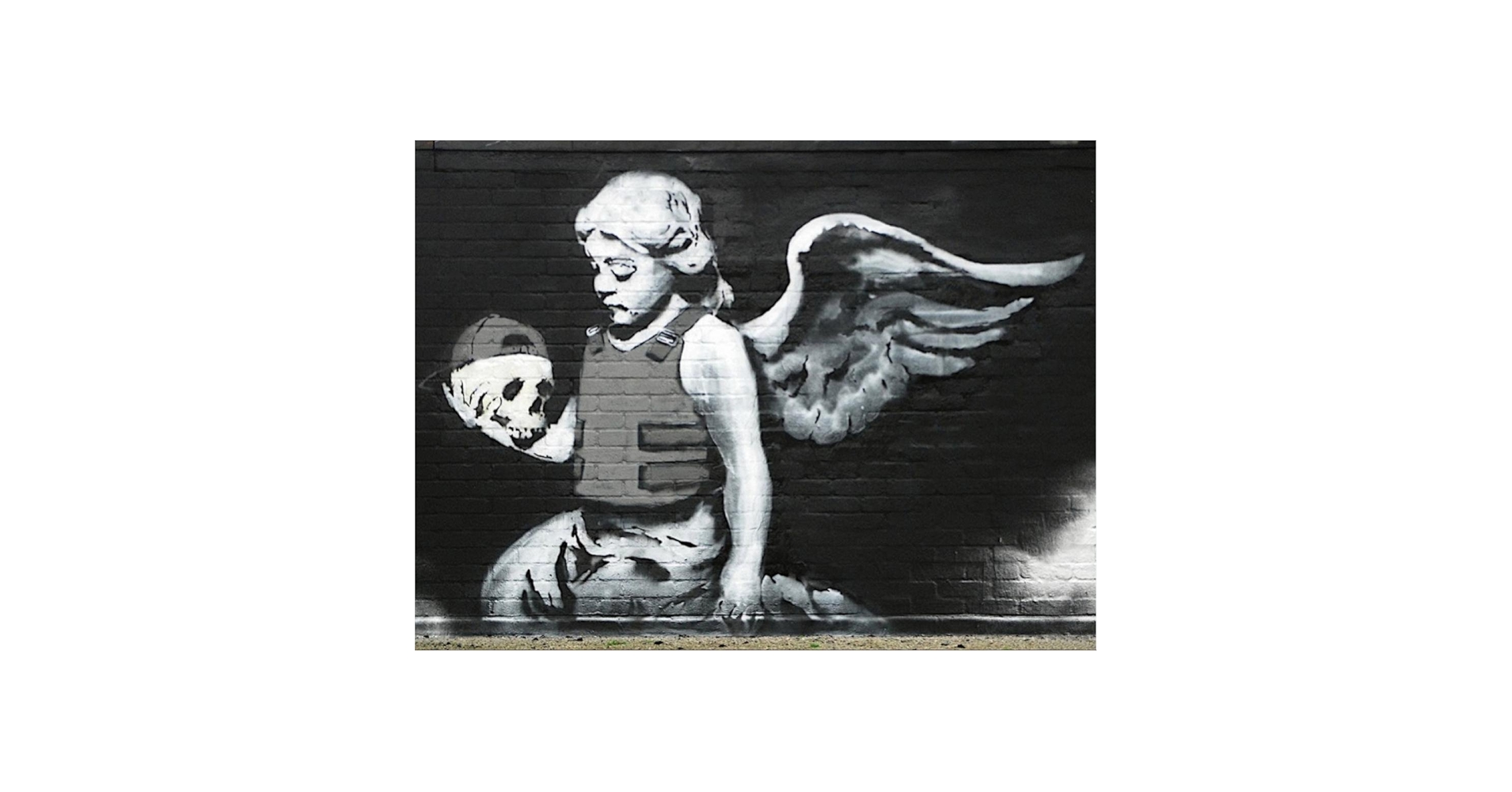 Banksy　バンクシー　Angel sith Paint Prt Banksy's Paint Pot Angel, legal rights and the art market