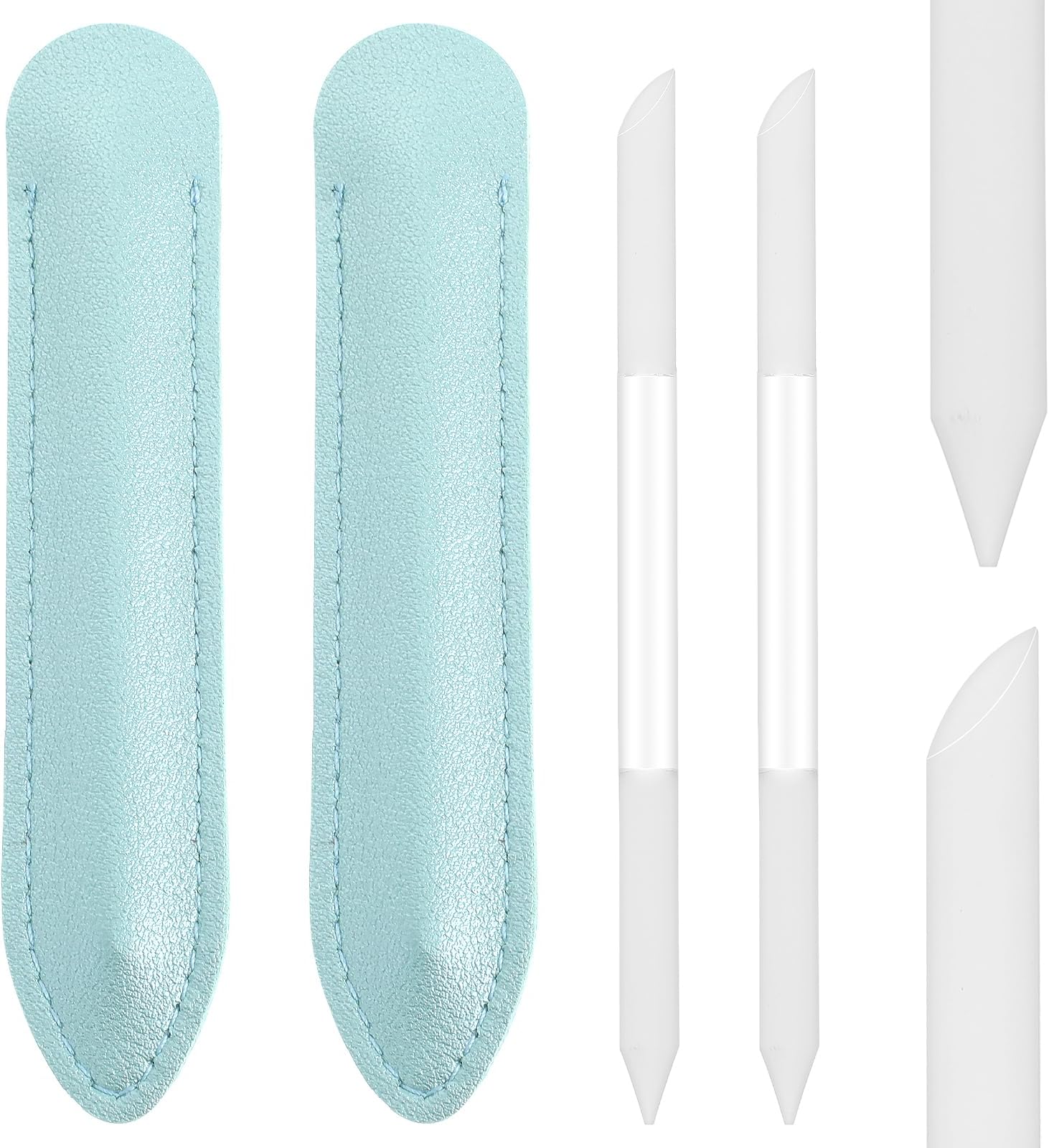 3 Pieces Glass Cuticle Pusher Cuticle Remover Glass Nail