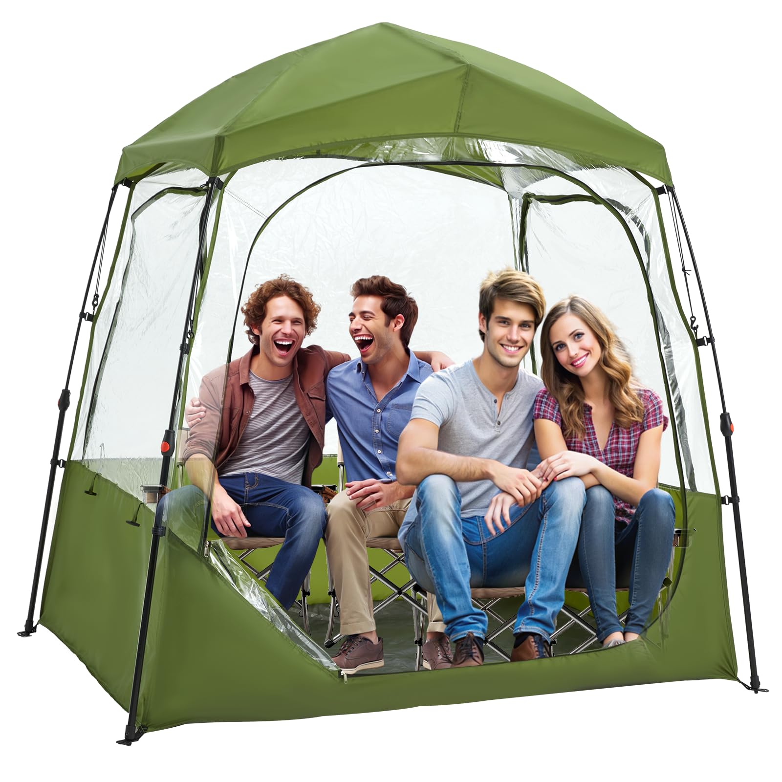 Sports Tent 2/3/4 Person, Instant Weather Proof Bubble Tent with Carry Bag, 540° Clear View Portable & Foldable Pop Up Tents Shelter for Watching Sports Events, Camping, Fishing
