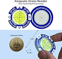 Vista 2 de Golf Green Reader - Marcador de pelota de golf con accesorios de golf de nivel para poner golf, ayuda de lectura verde, herramienta de entrenamiento