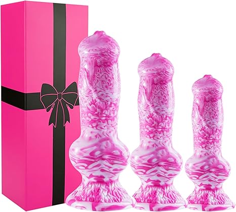 Amazon.com: 3 Pcs Silicone Animal Dog Knot Dildos Set (7'' 8'' 10 ...