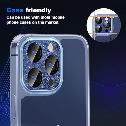 Miniatura 5 de Mansoorr Protector de lente de cámara para iPhone 15 ProiPhone 15 Pro Max, protección contra caídas y cobertura completa Protector de pantalla de